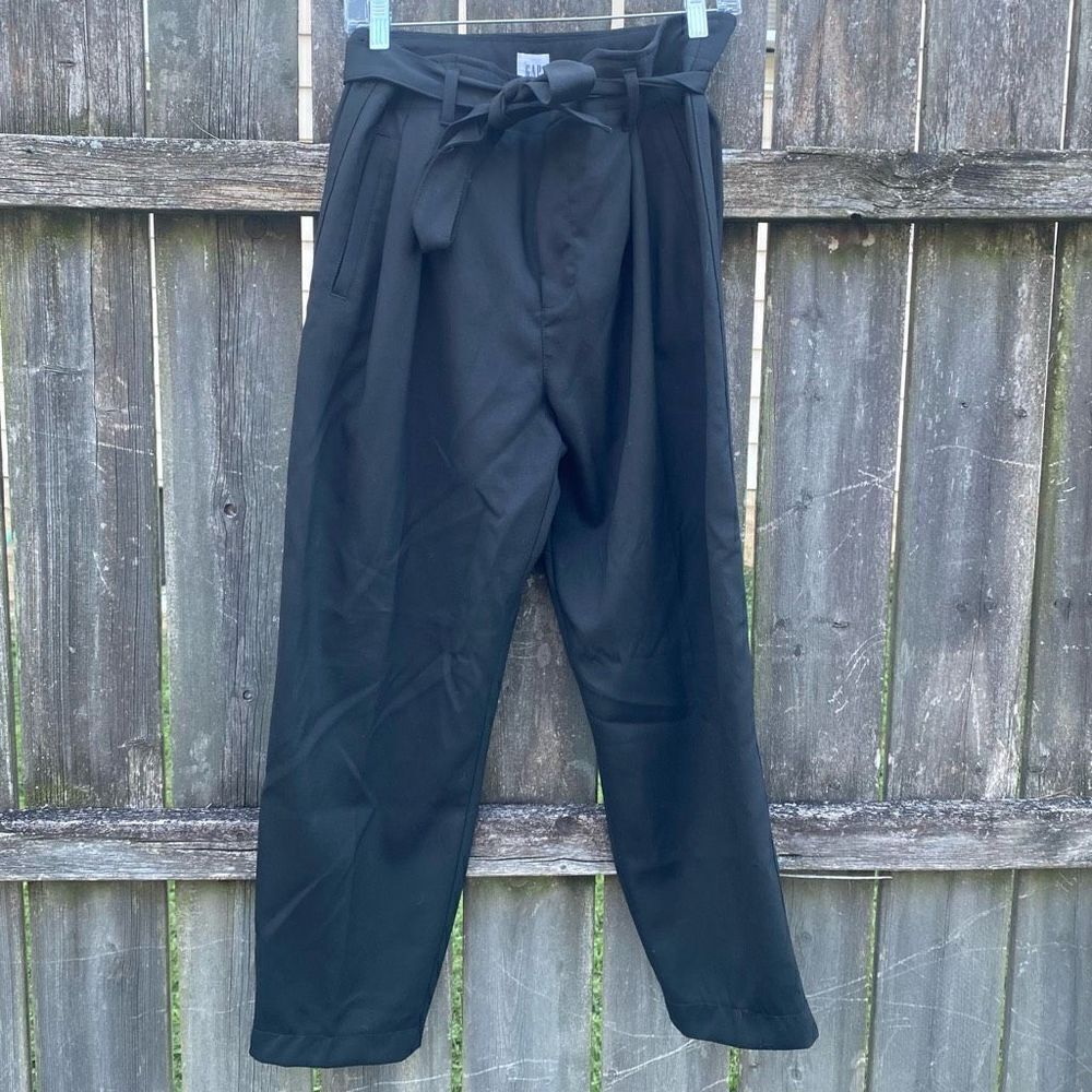 Gap Black‎ Paperbag Waist Trouser Career Pants | 10 Long